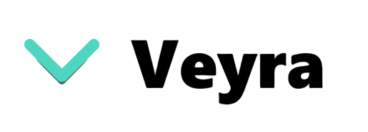Logotipo Veyra, versão escura, para fundos claros